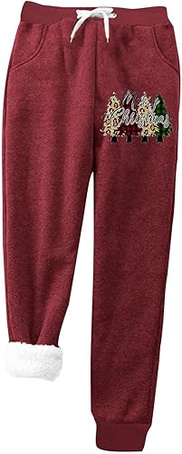 Pantalones deportivos holgados de pierna ancha para mujer, pantalones deportivos de forro polar con bolsillos, cómodos pantalones de cintura alta