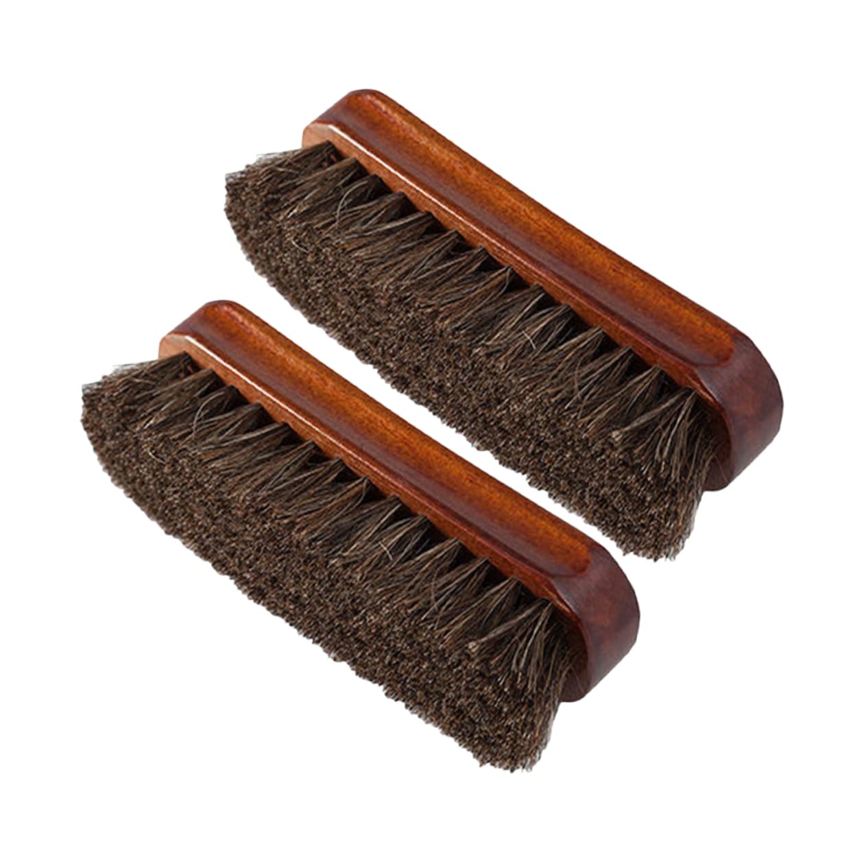 10pièces Brosse à Chaussures avec Poils CRIN Kit De Nettoyage pour Cuir Et Accessoires