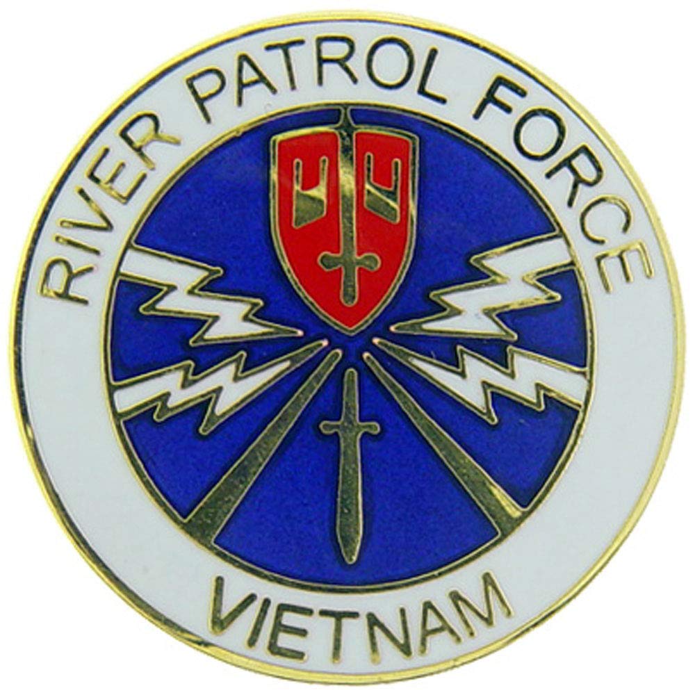 United States Military River Patrol Force Vietnam War 1" Lapel Pin