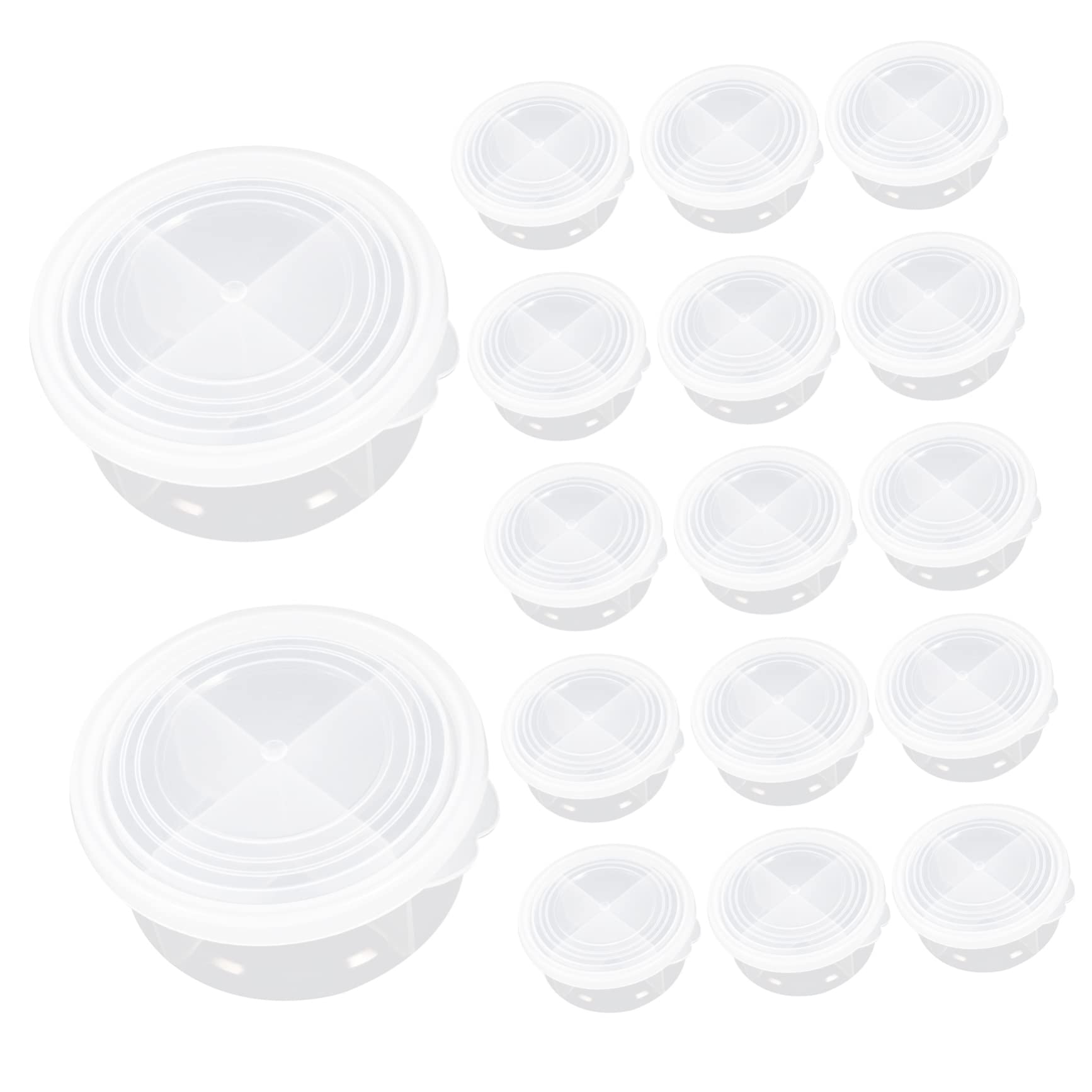 NUOBESTY 3 Set Trasparenti Con Scomparti Organizer Per Articoli Vari Contenitori Per Decorazioni Diy Custodie Leggere E Compatte Per Gioielli Perline E Accessori 12 Pezzi * 3