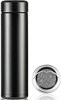 PARACITY Insulated Water Bottle, 17 oz Stainless Steel Water Bottles, Double Wall Vacuum Hot Drinks Thermo, Metal Water Bottle Keeps Hot for 12 Hrs, Cold for 24 Hrs, for Coffee, Tea