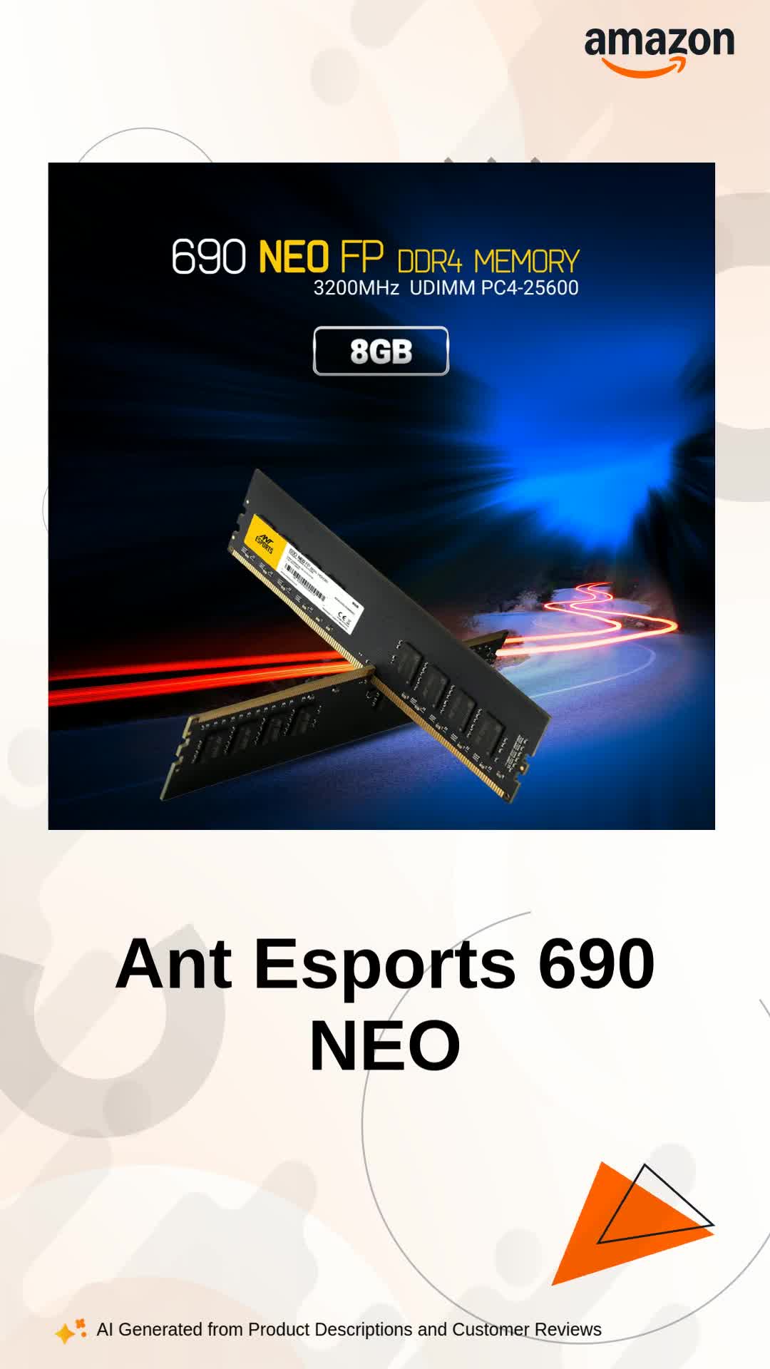 Amazon.in: Buy Ant Esports 690 NEO FP 8GB (1 * 8GB) DDR4 3200 MHz