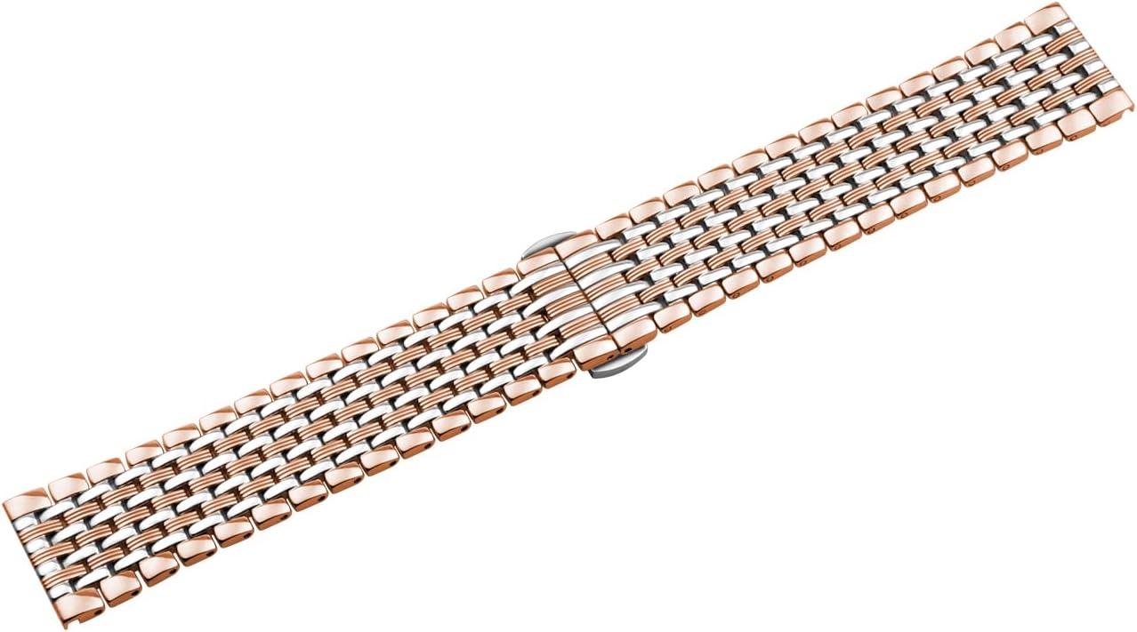 Juntan Stainless Steel Bands Compatible for Samsung Galaxy Watch 7/6/5/4 Band 40mm 44mm, Watch 5 Pro 45mm, Galaxy Watch 6/4 Classic 43mm 47mm 42mm 46mm, Quick Release 20mm Metal Straps for Women Men - Image 3