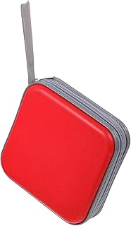 SECFOU 40 CD Bolsa Bolsa Carteira CD Caso Para Carro Zip Up Carteira Caso De Carro Vcd Pasta Saco Duro CD Caso Titular CD Protetor Dvd Organizador Saco De Armazenamento De CD Bolso Caixa