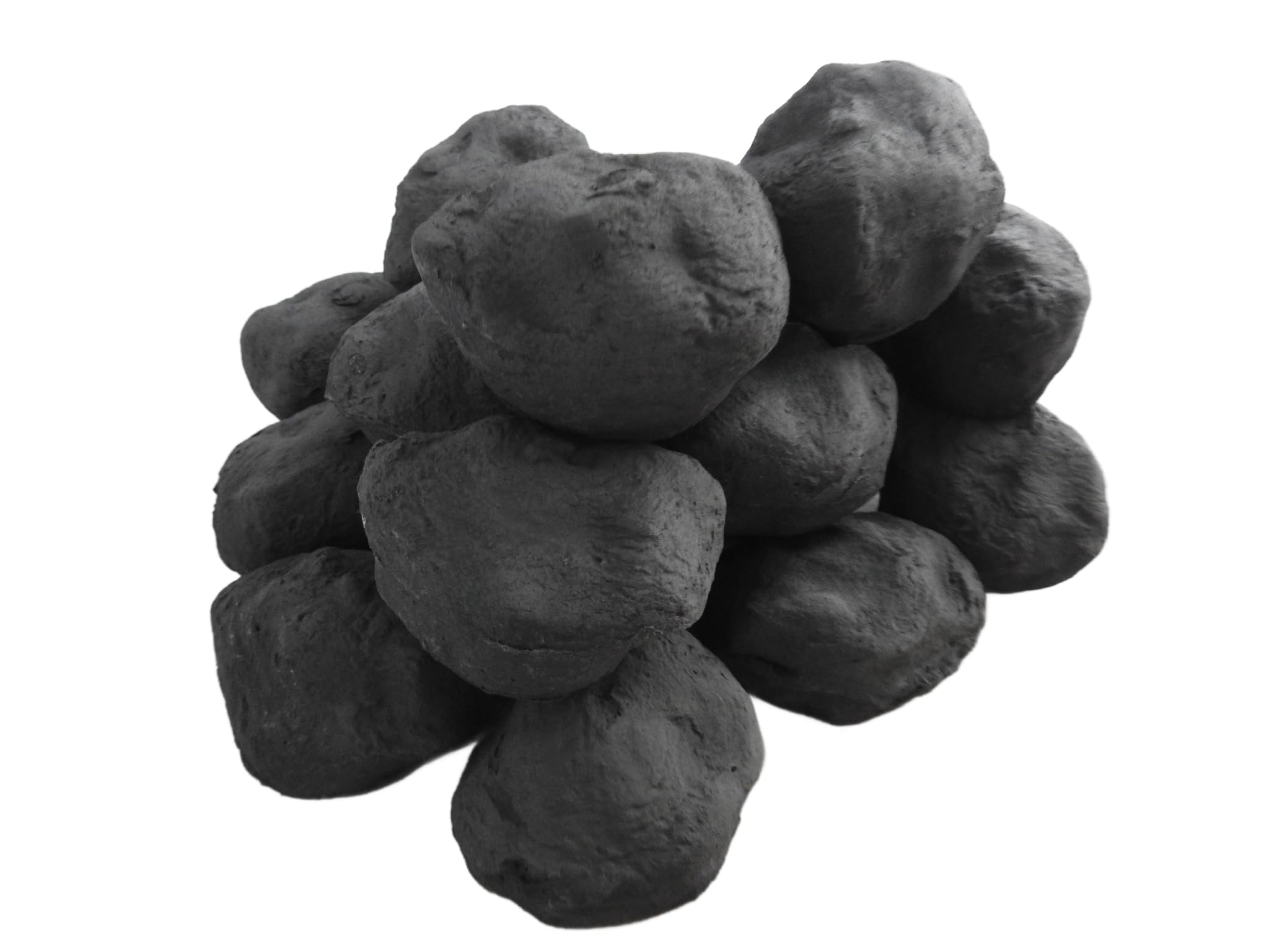 Gas Fire Replacement Coals Cast Coals for Live Flame Fires Pack of 14