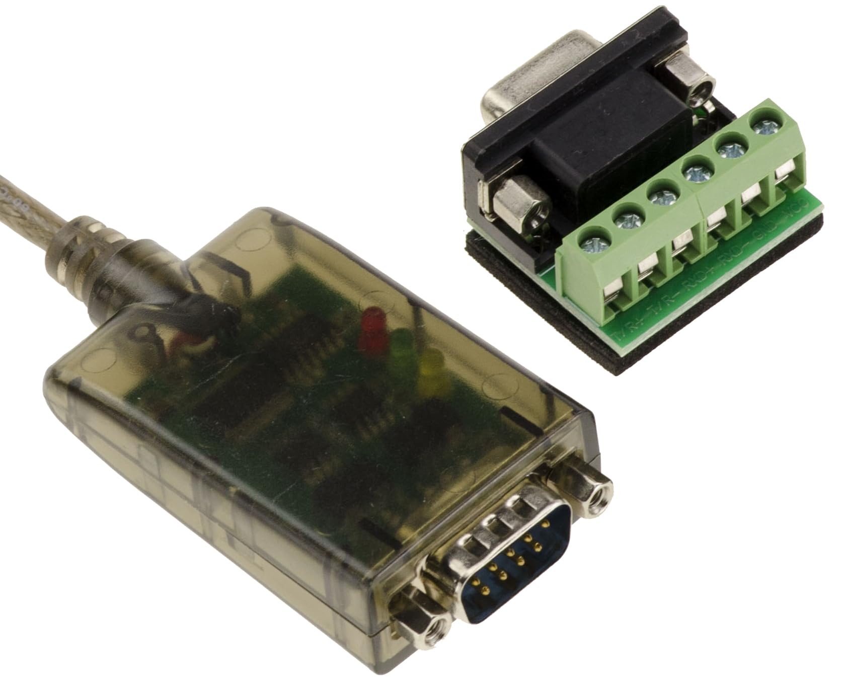 KALEA-INFORMATIQUE Konwerter USB na RS-422 RS-485 z chipsetem FTDI FT232. Montaż przewód-przewód lub wtyczka DB9