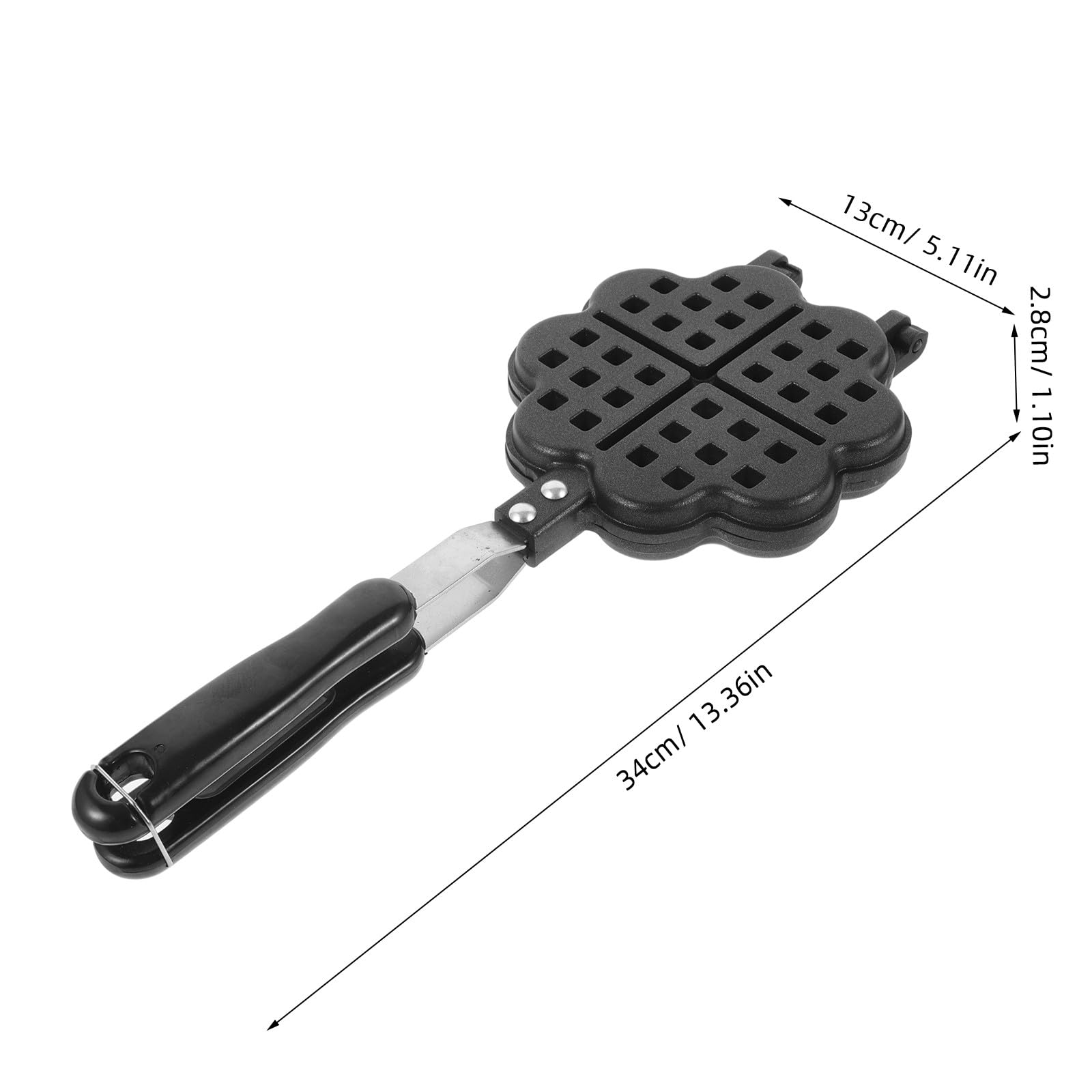 BESPORTBLE Macchina per Waffle Antiaderente Doppia Faccia Stampo per Torta e Waffle Resistente al Calore Utensile da Cucina Lavabile per Preparazioni Casalinghe di Pane e Dolci