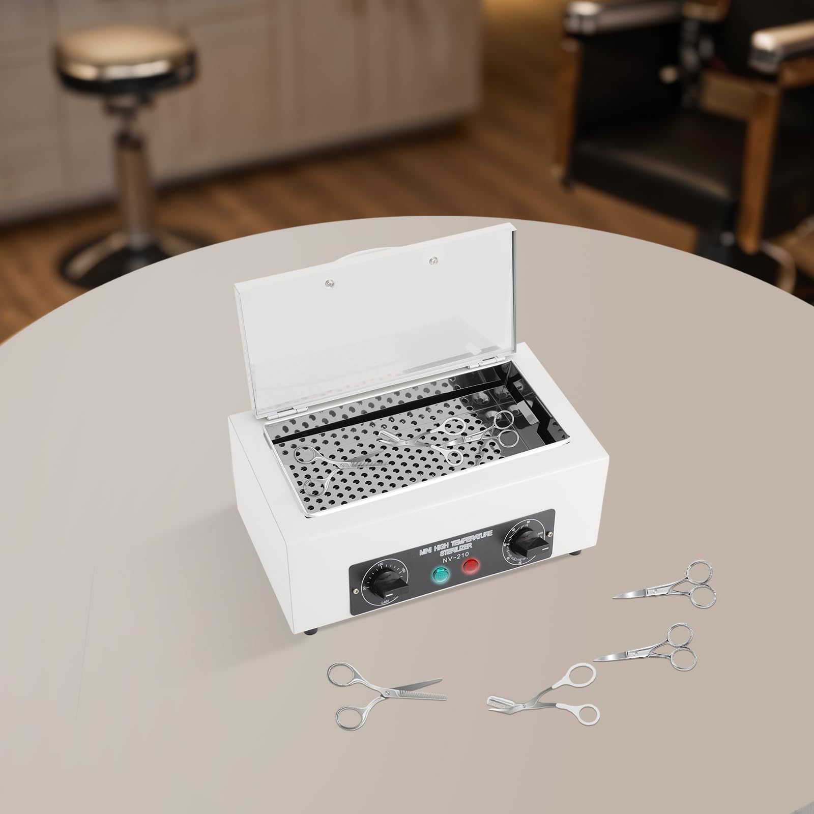 200 Grad Autoklav Hochtemperatur-Sterilisator-Nagel-Werkzeug-Sterilisator, Kleine Sterilisatoren für Tattoo Pediküre Studios Friseur Nagelstudios