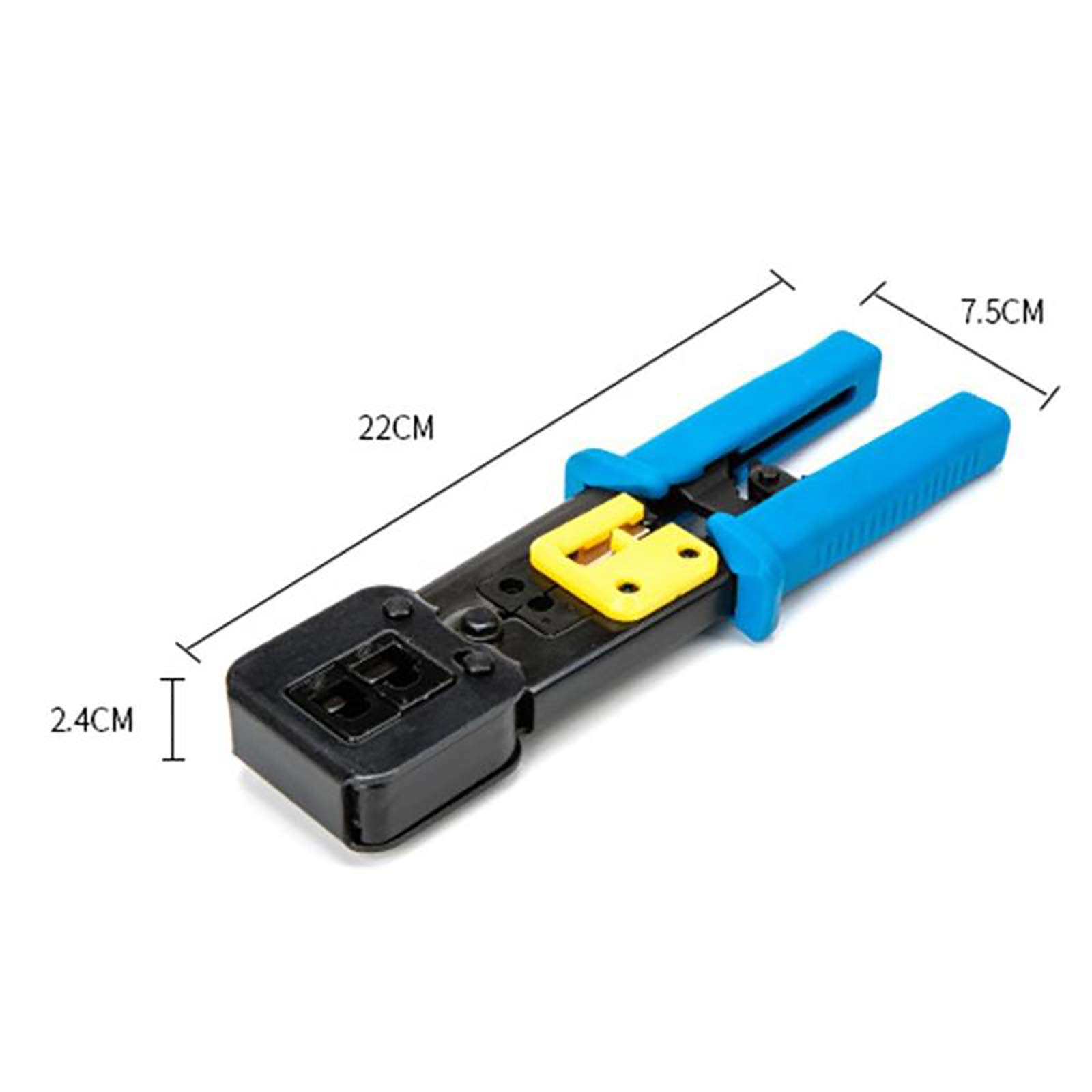 Kit d'outils réseau - 103 pièces - Pince à sertir électronique - Testeur de câble LAN RJ45 RJ11