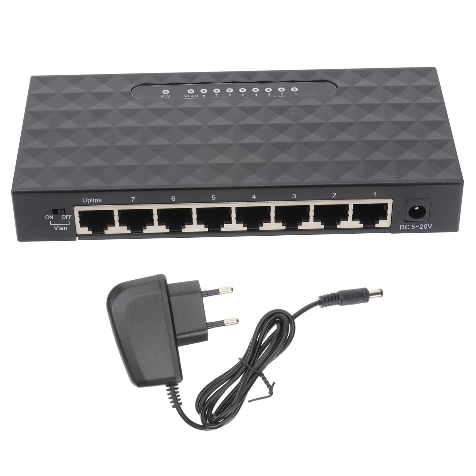 Uonlytech 1pezzi Splitter di Rete Ethernet Porte Adattatore LAN da Mbps per Desktop Splitter di Rete Compatibile con Dispositivi Mbps