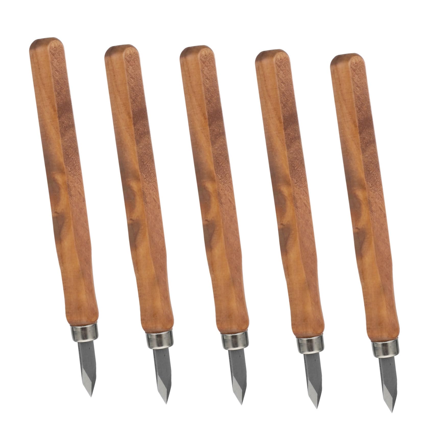 ERINGOGO 5Pcs Handle Marking Cutters for Woodworking Precision Carving Tools for Lines Wood Comfortable Grip Design for Craftsmen and Hobbyists