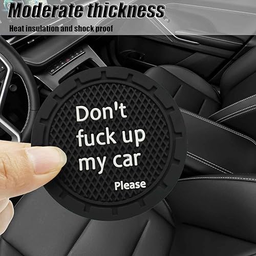 Miniatura 5 de 4 posavasos para automóvil, portavasos antideslizantes universales integrados, portavasos de PVC, regalo decorativo de truco, accesorios interiores,