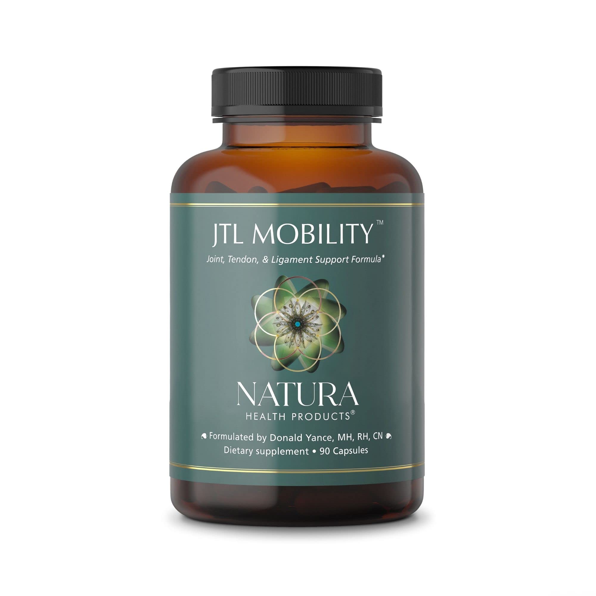 Natura Health Products JTL Mobility Supplement - Supports Healthy Joint Function, Mobility and Comfort - Featuring Collagen, Glucosamine Sulfate, Chondroitin Sulfate & White Willow (90 Capsules)