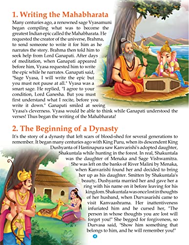 Image of GOLDEN MINDS 125 Mahabharata Tales Book For Kids- Legendary Stories Of Courage, Wisdom &Morals | Dive Into India's Epic History, Mythology & Folktales | Cultural Stories for Kids-(Age 5-18 Years)
