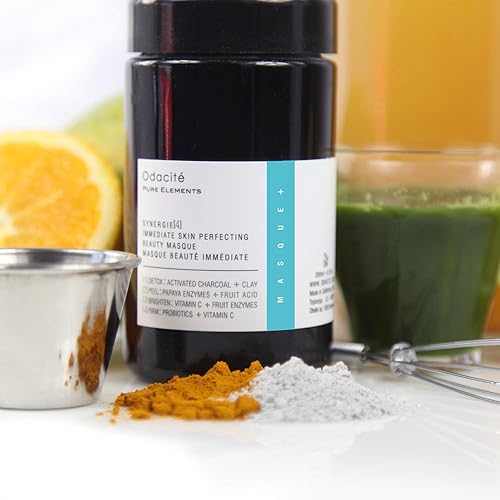 Miniatura 4 de Odacité - Crema para el acné para la cara máscara en polvo 4 en 1 Synergie 4 máscara facial desintoxicante máscara facial con arcilla y carbón