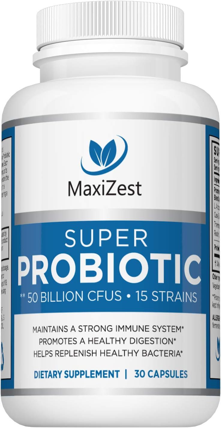 Best Daily Probiotics for Women and Weight Loss and Men โ with Acidophilus & Prebiotics FOS - Digestive Health Advantage Capsules - No Refrigeration Needed - Promotes Weight Loss, Constipation Relief