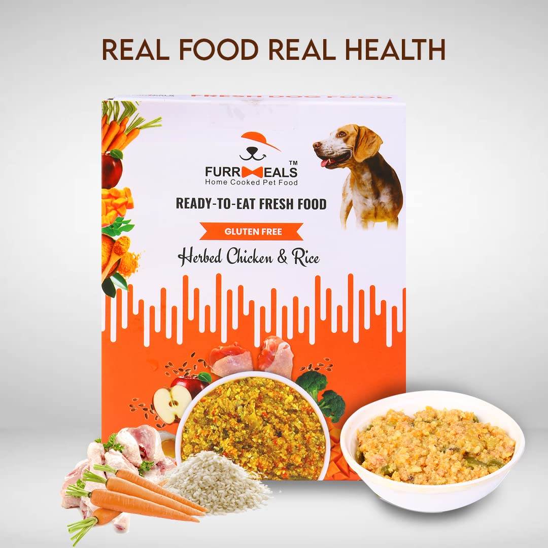 FurrMeals Wet Dog Food | X-Large Breed | Weekly Chicken Plan | Herbed Chicken and Rice | Pack of 14 x 500g 1