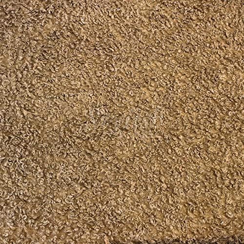 Curly Lamb Faux Fur Fabric (Caramel, Half Yard)