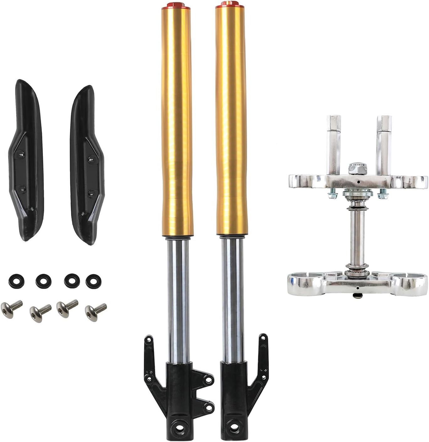 TDPRO 12mm 630mm Front Forks Shock with 45/48mm Triple Tree Clamp for Pit Bike CRF50 110cc 125cc