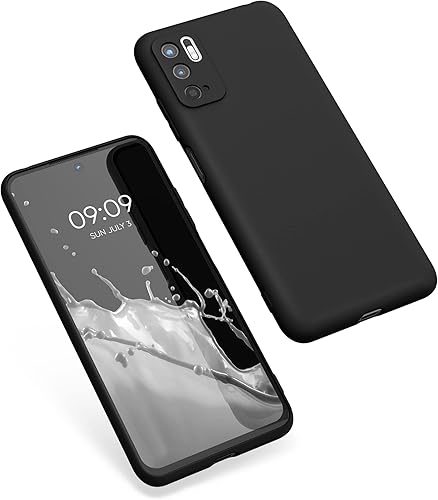 Miniatura 8 de kwmobile Funda compatible con Xiaomi Redmi Note 10 5G - Funda protectora de silicona TPU suave y delgada - Negro mate