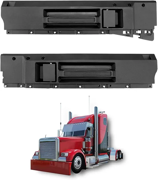 Interior Door Handle Set, Compatible With Some Freightliner Models 1988-2012, Classic XL, Classic, FLD112, FLD120, FLD120SD, FLD132, Inside Front Left Driver & Right Passenger, OE# 7615209, 7615210