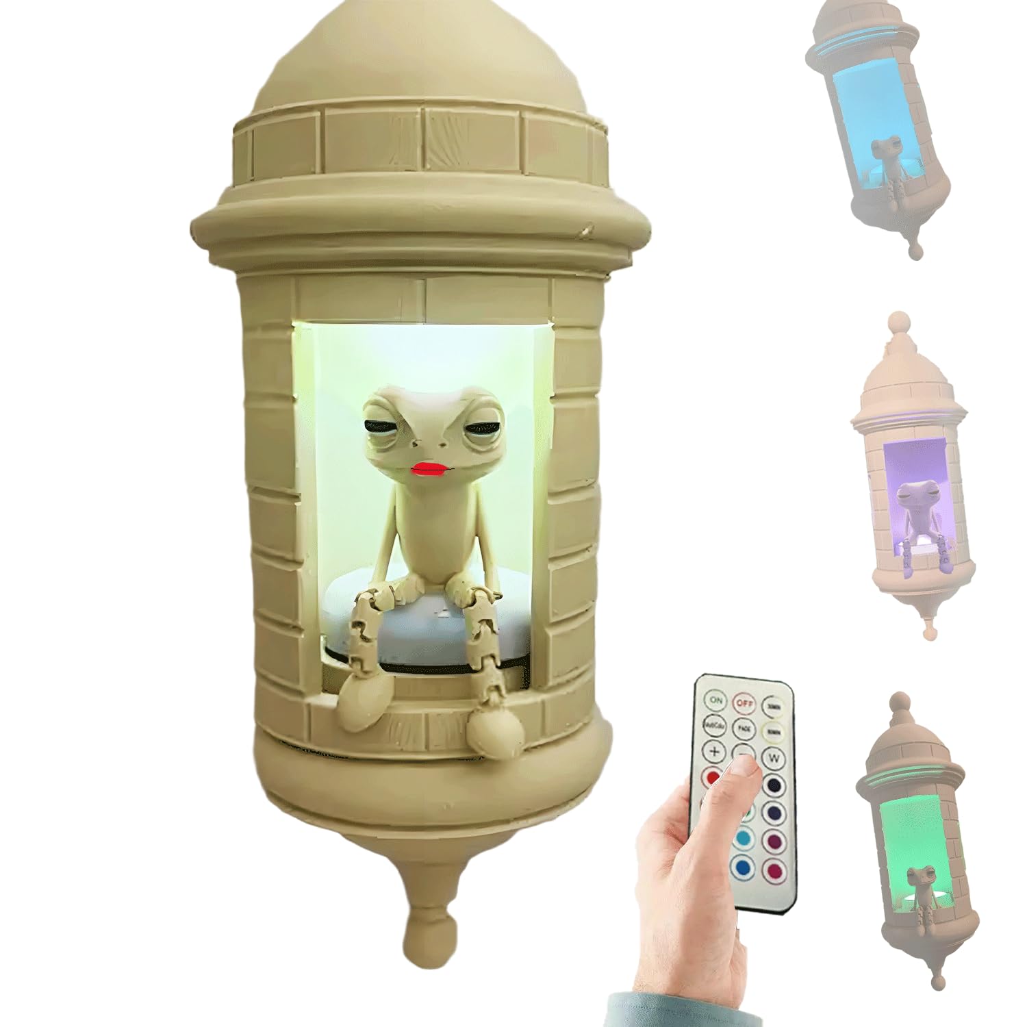 Puerto Rican Garita Wall Coqui Lamp, 3D Printed Puerto Rican Coqui Wall Lamp with LED, El Morro Style Night Light, Boricua Home Decor for Bedroom,