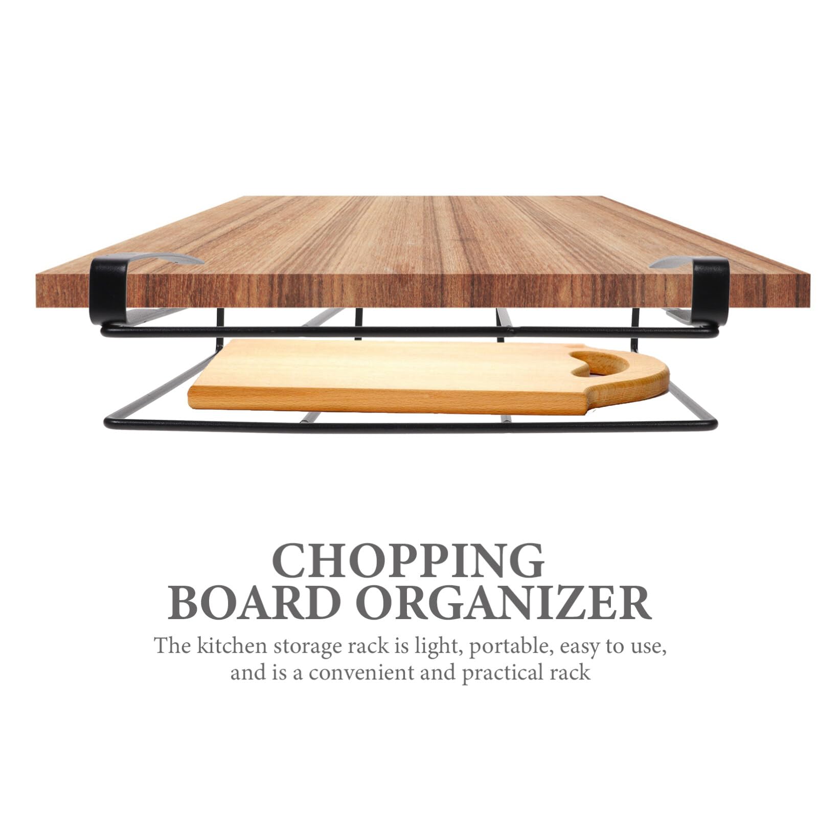 Healvian Support Suspendu pour Découper Organisateur Multifonctionnel de Rangement Sous Armoire Rack Pratique pour Ustensiles de Cuisine