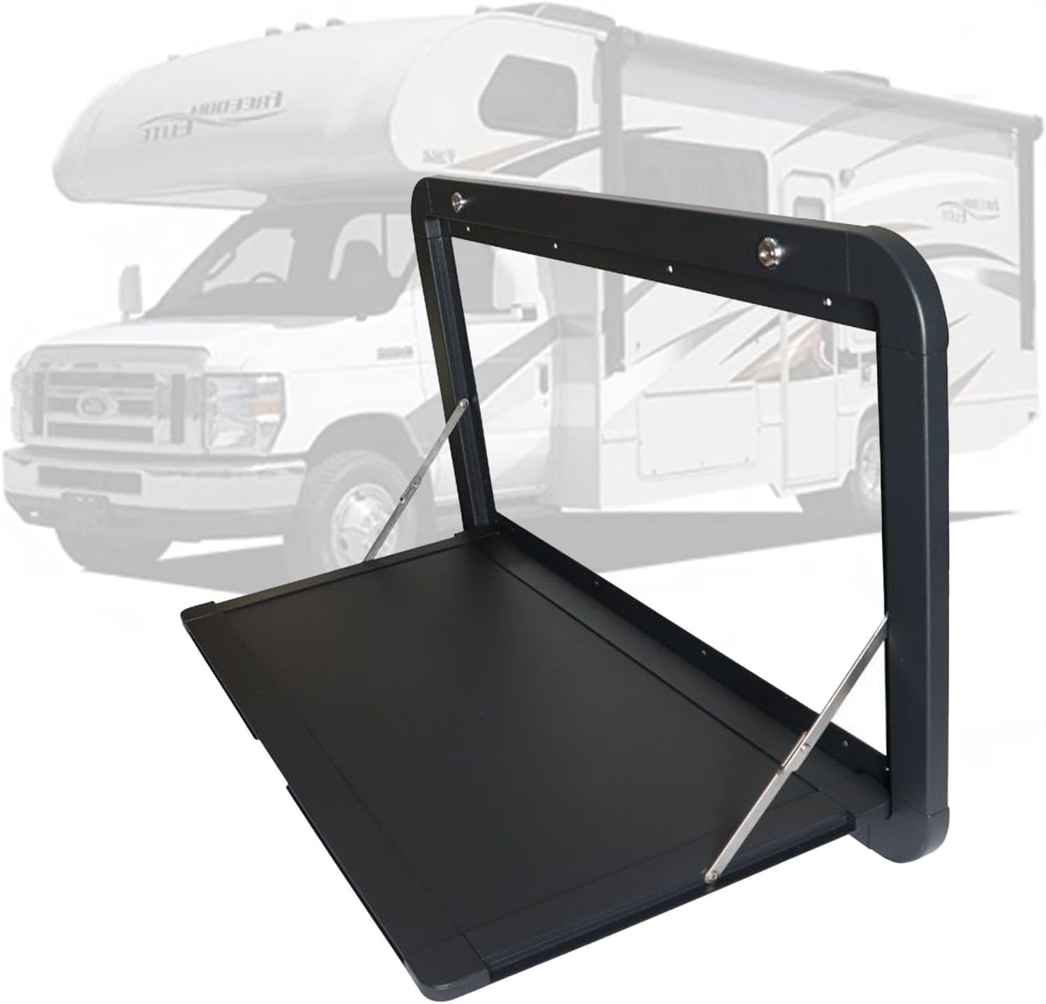 Foldable Rv Tables, 31.5×17.71 Inchs Campervan Outside Picnic, Wall Mounted Table, Lockable Premium Aluminum Alloy, Folding Wall Table Maximum Load 55.11lb