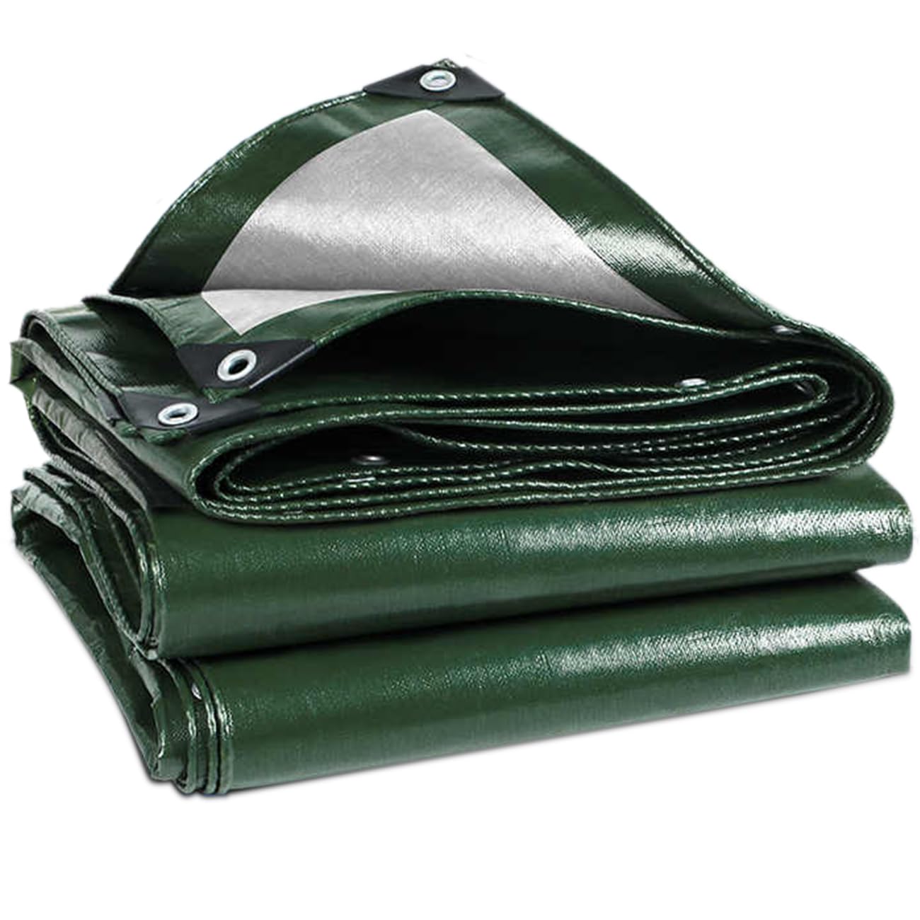 Wohohoho 120GSM Tarpaulin Waterproof Heavy Duty, 9.8 x 9.8 Ft