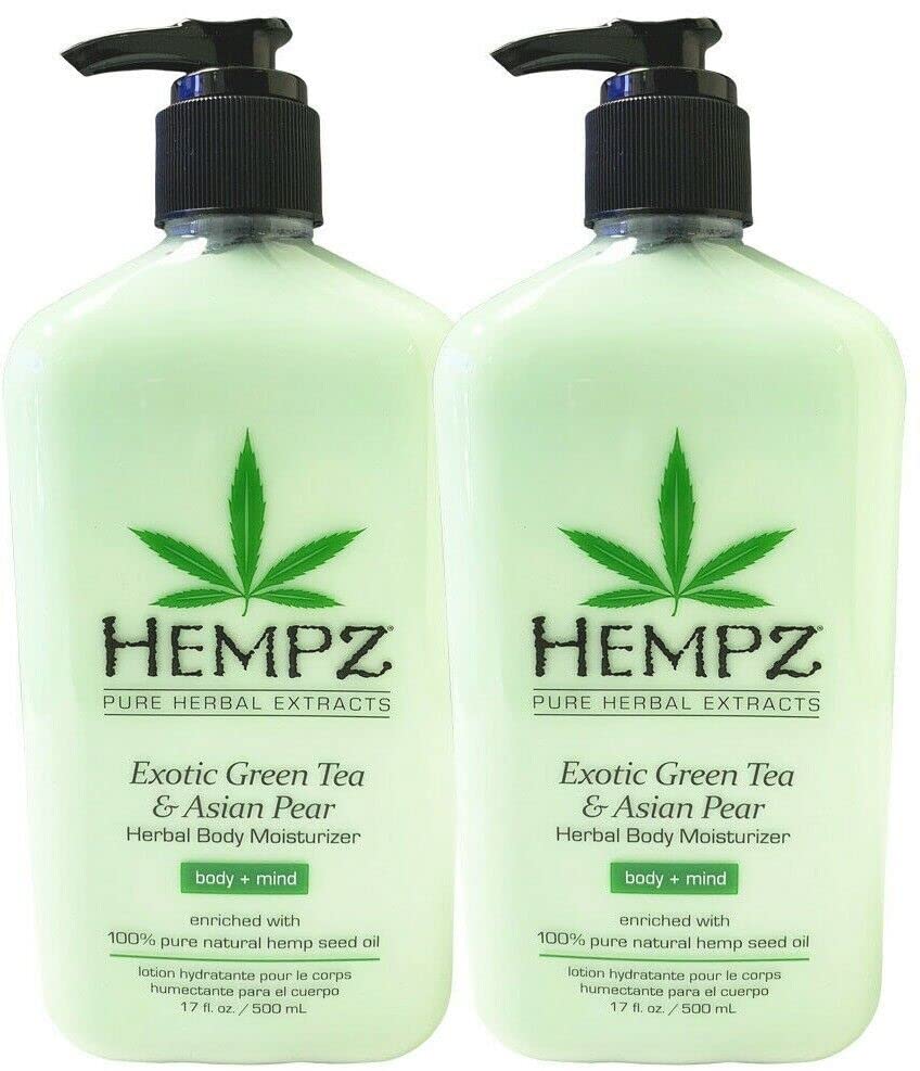Hempz Green Tea & Asian Pear Body Moisturizer 17oz - 2Pack
