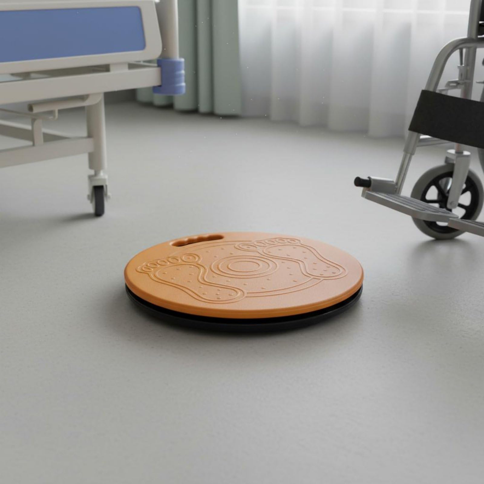 B Baosity Tabla de Transferencia para Pacientes Disco Giratorio Antideslizante Dispositivo con Asa de Transporte Base Estable Fabricada en Materiales Robustos