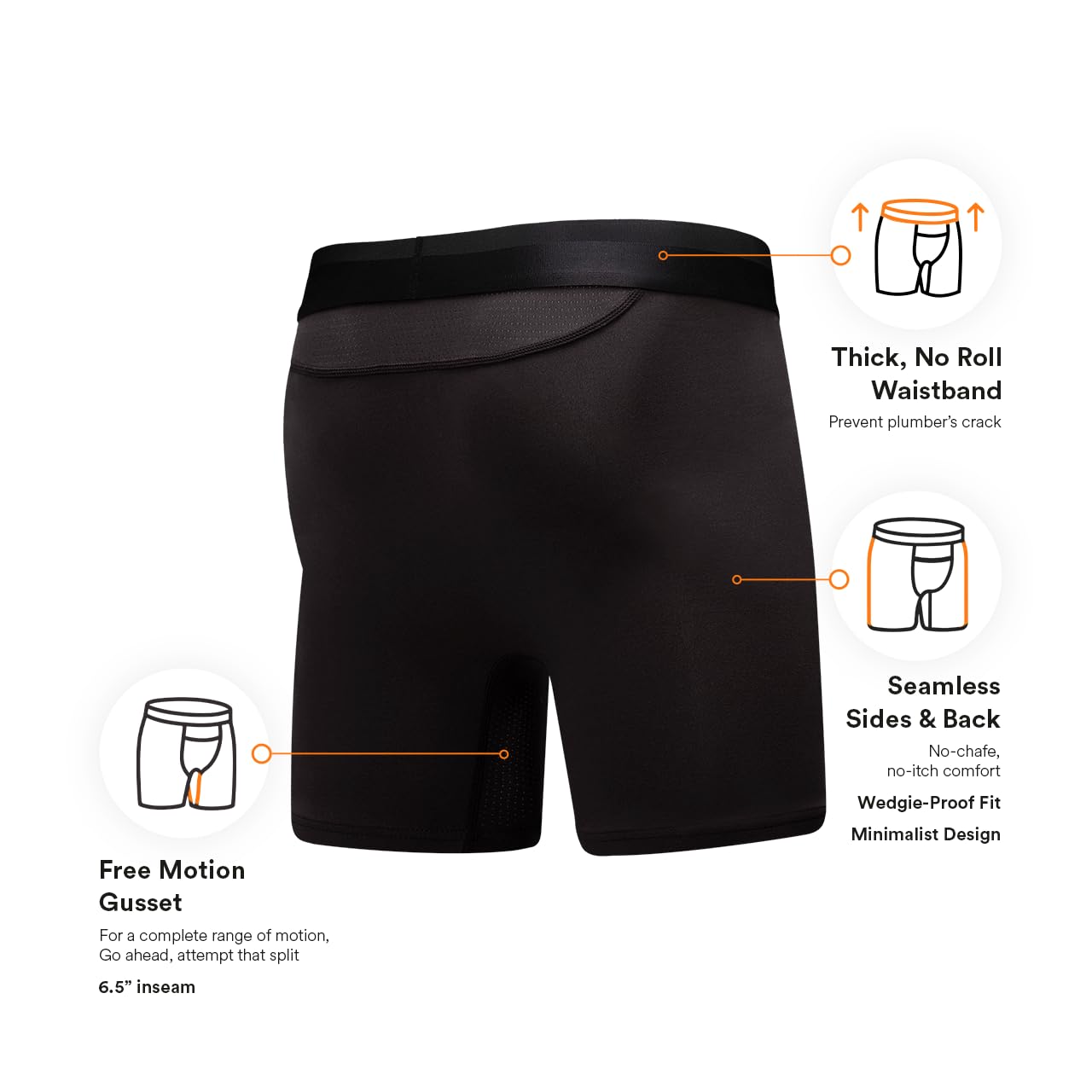 All Citizens Sous-vêtement exclusif Amazon avec pochette à balles avancée pour homme, boxer breveté, respirant, ne remonte pas