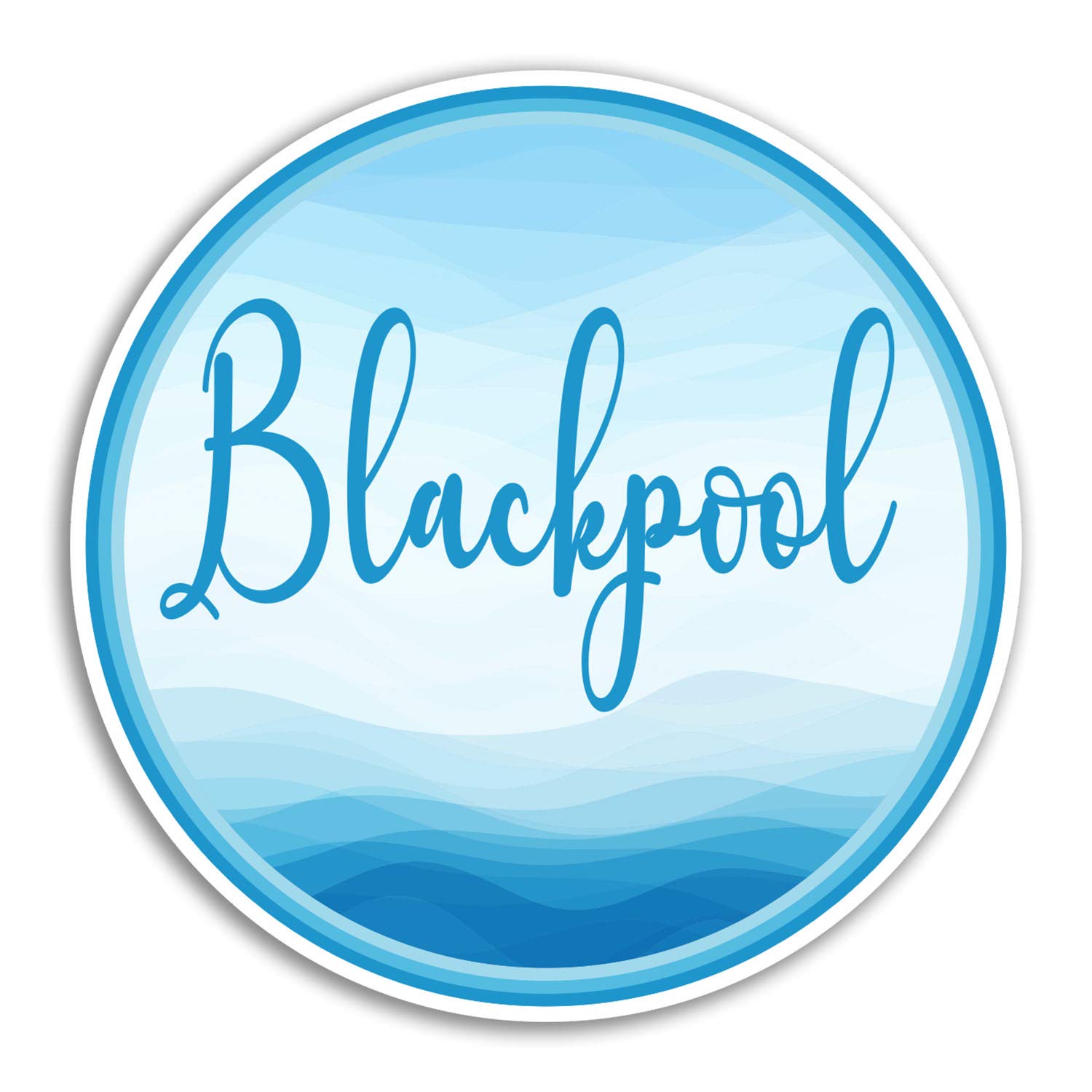 2 x 10cm Blackpool Vinyl Stickers - England Travel Sticker Laptop Luggage #18708 (10cm Wide)