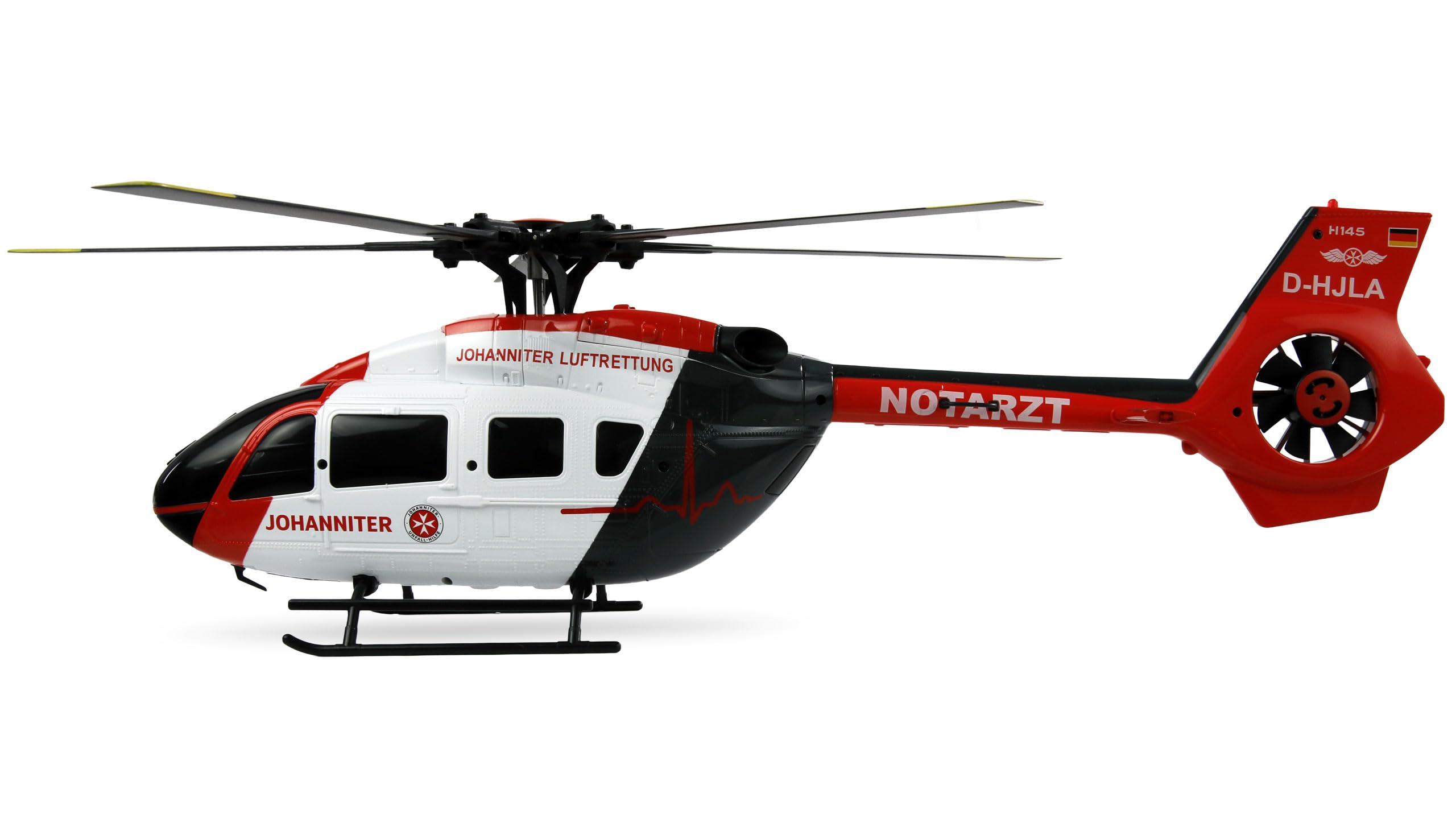 Amewi RC Helikopter Johanniter H145 Helikopter Brushless 6-Kanal 6G RTF