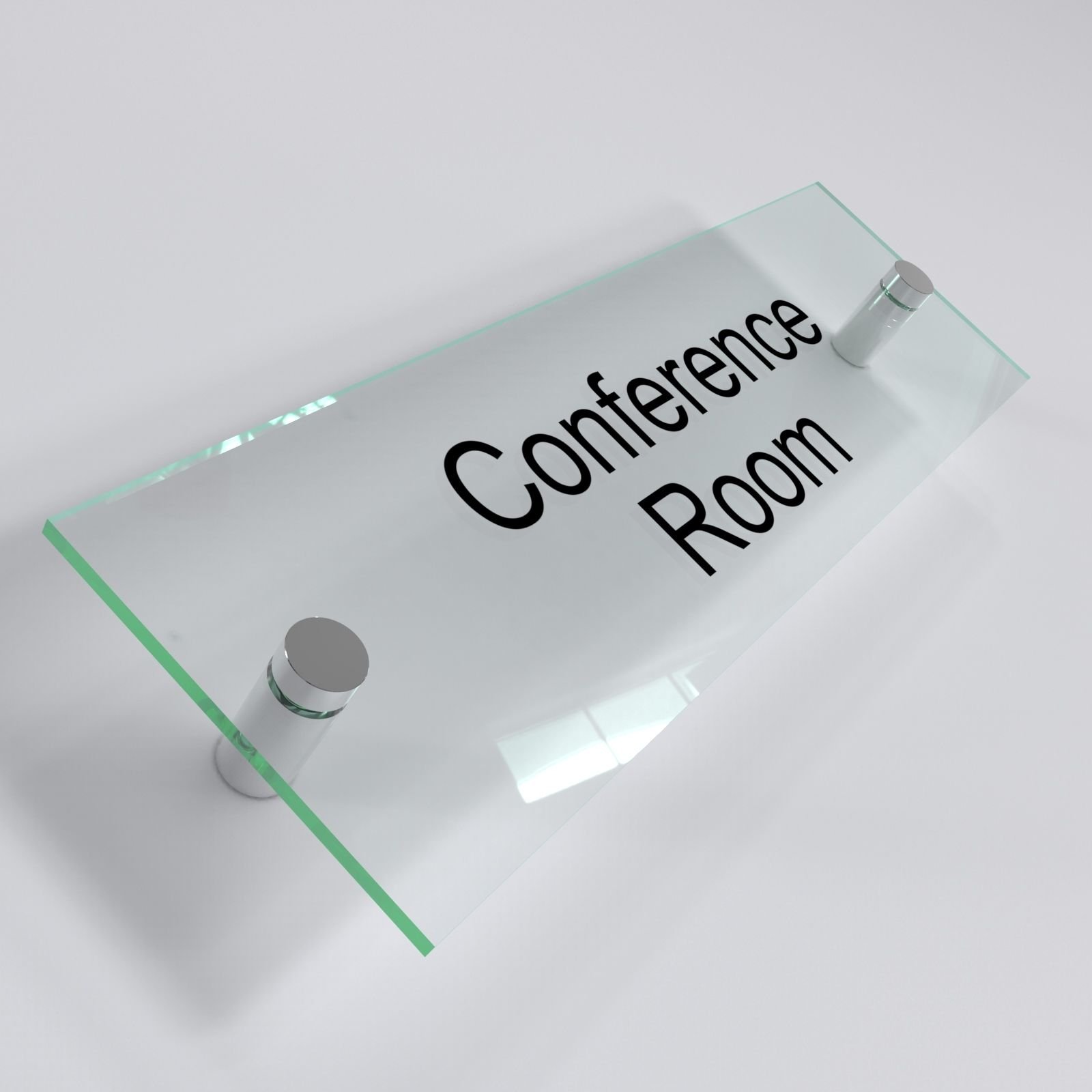 Office Door Wall House Number Sign Plaque- Quality Glass Effect Acrylic Perspex (Conference Room)