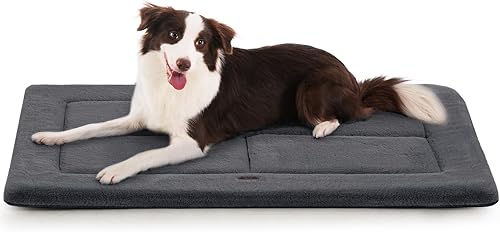 Miniatura 23 de Made4Pets Cojín Cama para Jaula de Perros Medianos y Grandes, Lavable y Reversible, Tapete Antideslizante para Perrera para un Sueño Acogedor, Cama
