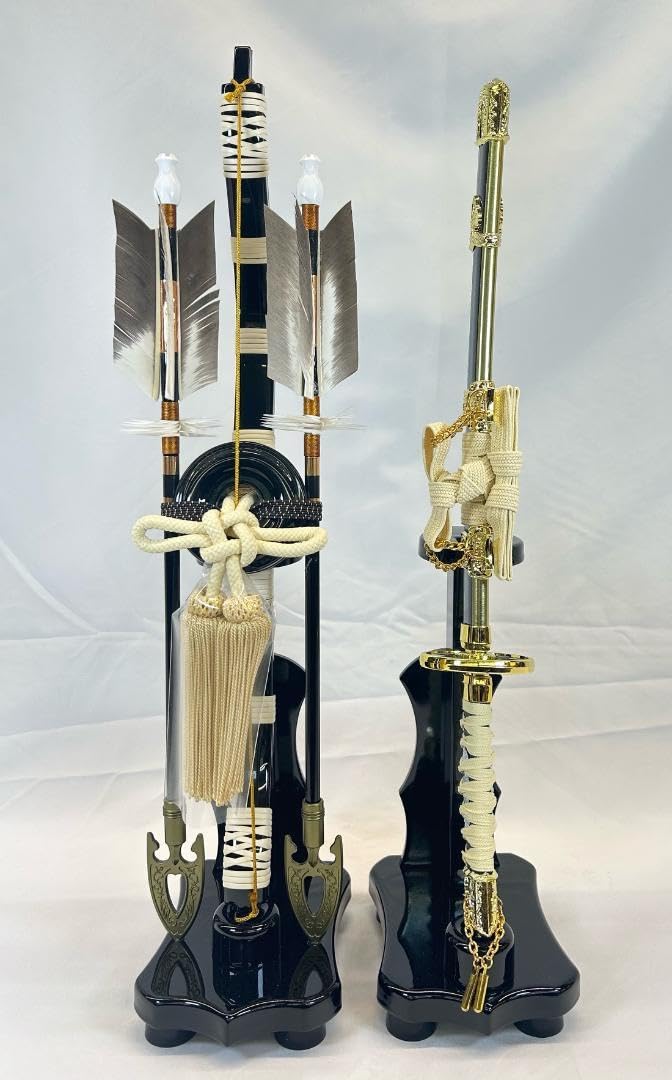 Amazon | 弓太刀 木製台 13号 古代 五月人形 小道具 五月道具 買い替え