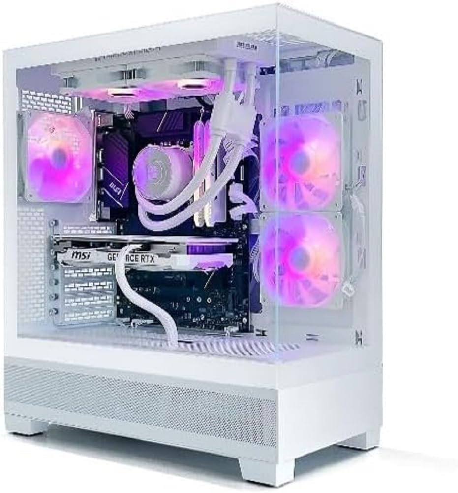 PC GAMING PC Gamer Aqua - NVIDIA RTX 4060 8G - Watercooling 240 mm White - Case Aqua View XT - B760-WIFI - Corsair Vengeance SL 2X8GB DDR4 3600 WH - SSD 1TB PCI 4.0 - Windows 11 Pro