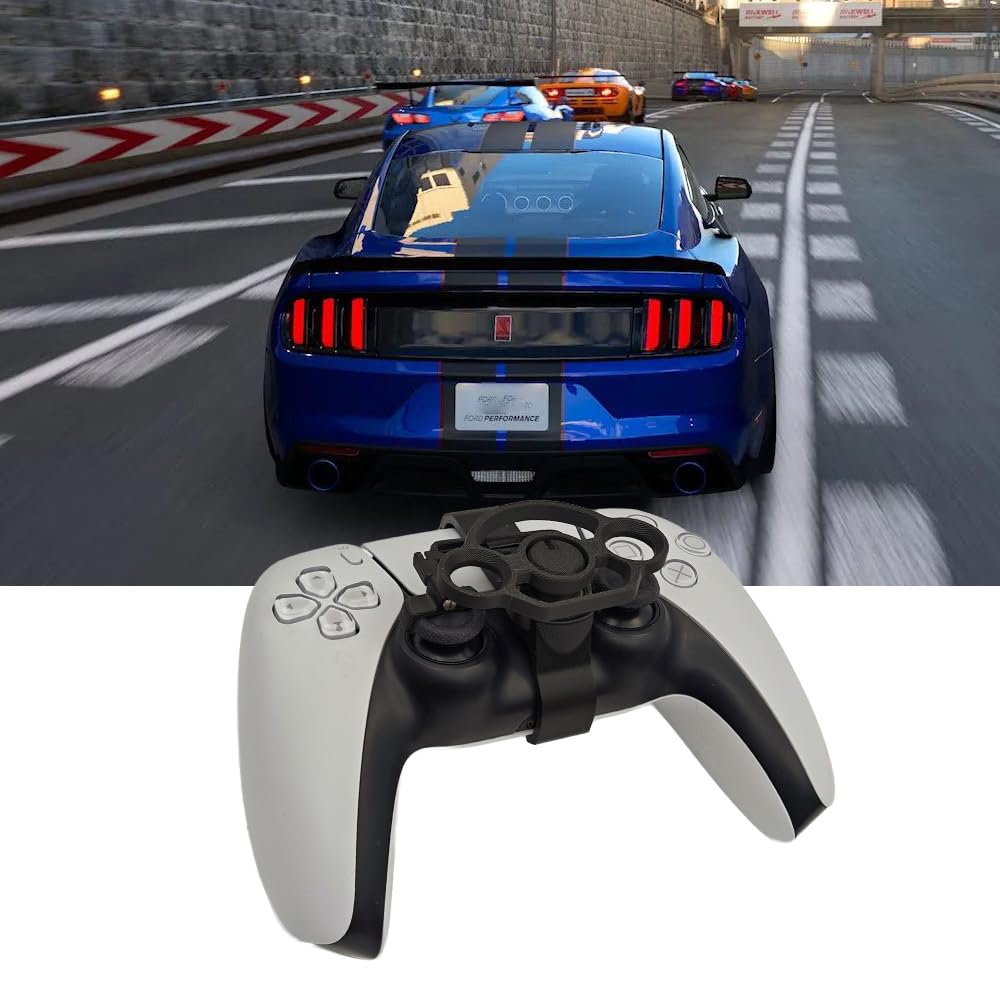 Volantes de Carreras para PS5 para PS5 Slim, Mini Volante Controlador de Juego Volante Auxiliar Accesorios de Repuesto para PS5 para PS5 Slim (Modelo de doble orificio)