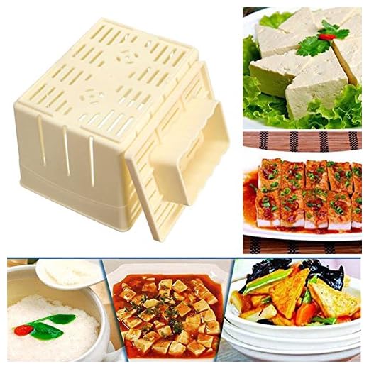 GEZICHTA Tofu Presser, Tofu Press Stampista Scatola plastica PP Cagliata di soia Il Pane, Tofu Stampista Kit, Formaggio Panno di soia DIY premendo Muffa Utensili da Cucina