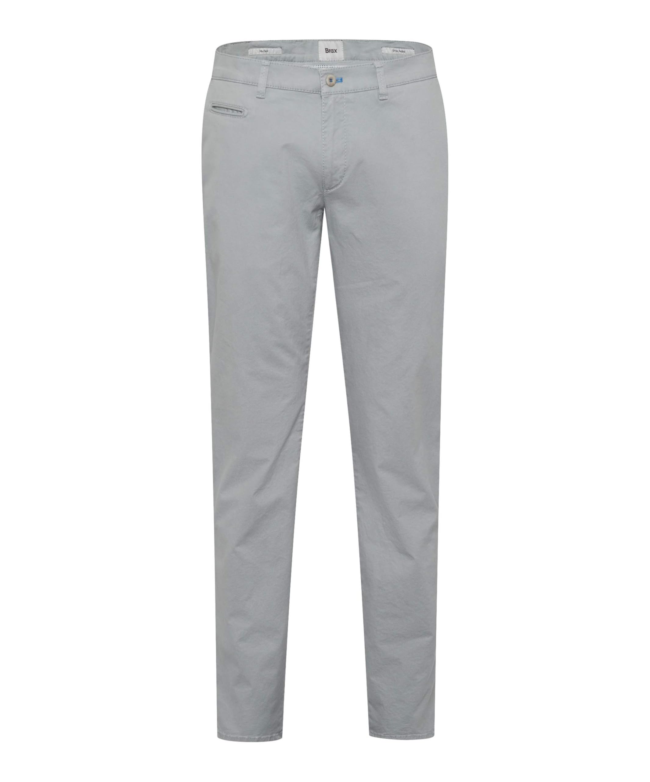 BRAX Men's Style Fabio in Hi-Flex Structure Chino Trousers, Platinum, 34 W/32 L