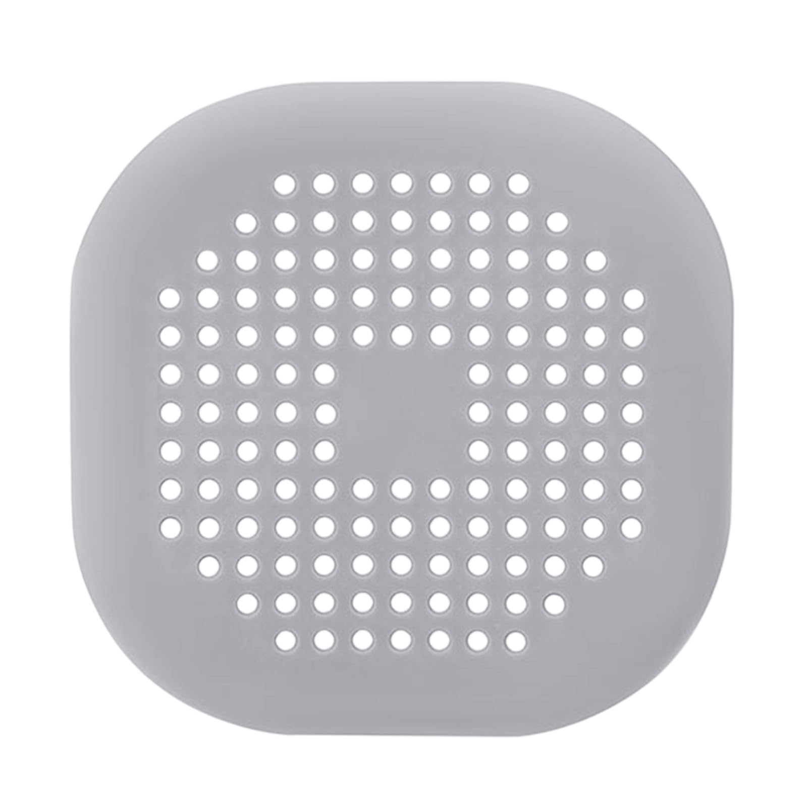 Hair Drain Catcher with Suction Cup, Silicone Sink Filter 14cm