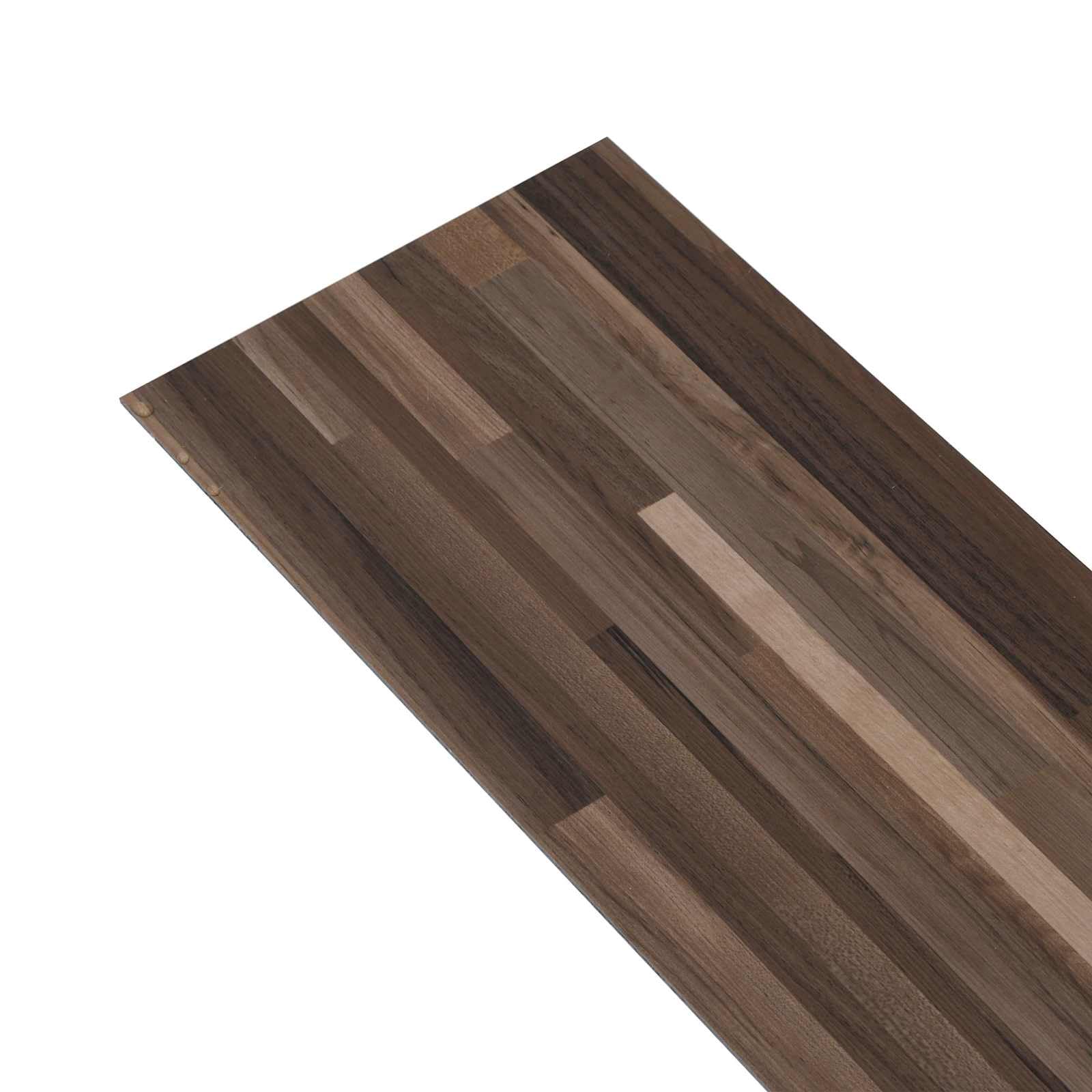 vidaXL Pavimenti 36 pz Strisce marroni 5,02 m² PVC, Pavimenti in laminato elegante a basso prezzo, soluzione per pavimenti interni leggera e autoadesiva