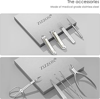 Amazon.com : ZIZZON Manicure Set Professional Stainless Steel Amazon.com : ZIZZON Manicure Set Professional Stainless Steel