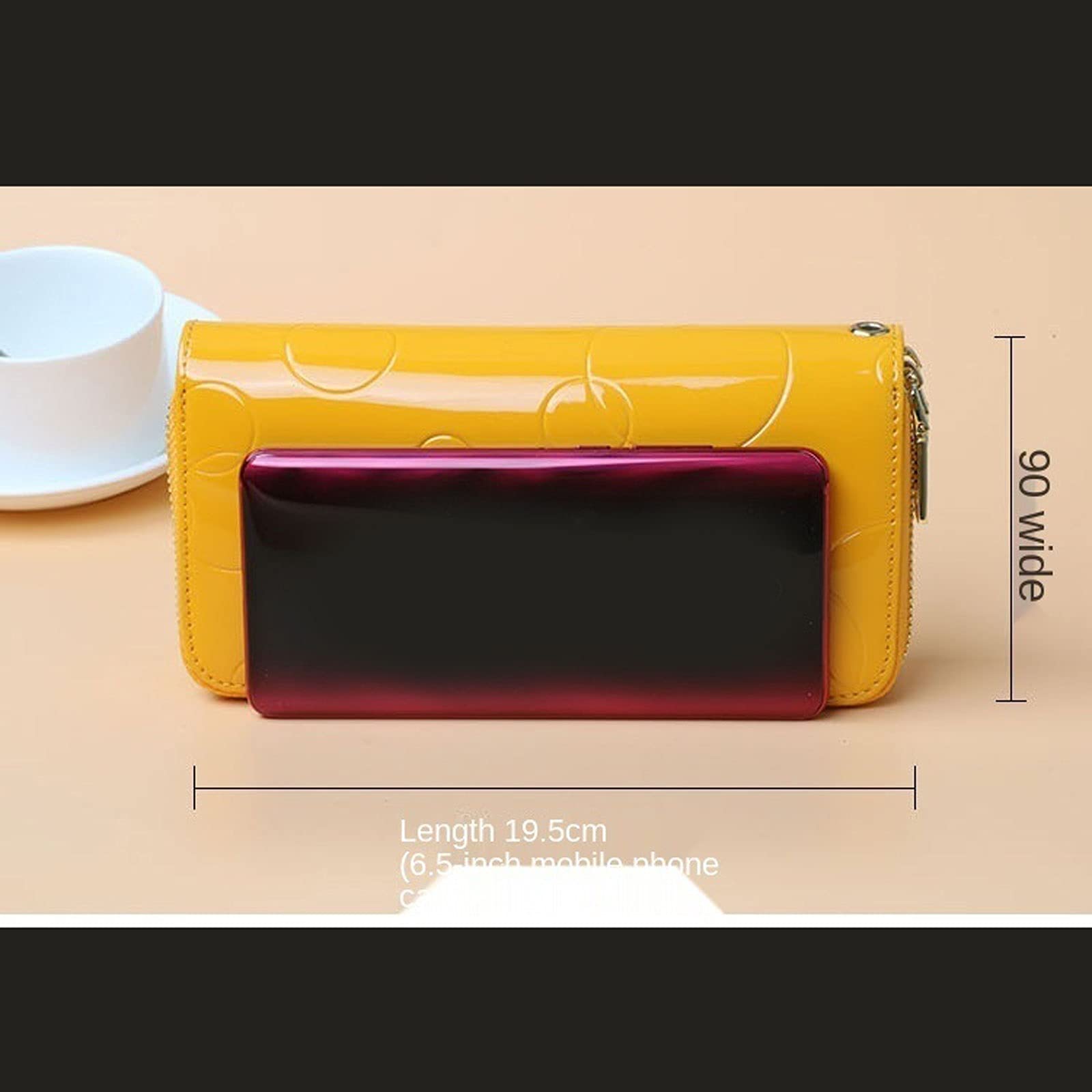 Portmonetki dla kobiet damskie portfele długie damskie portmonetki podwójny zamek błyskawiczny duża pojemność torba na telefon etui na karty damskie opaska na rękę torebki na pieniądze,