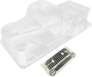 UGPLM 313mm Wheelbase RC Car Body Shell RC Car Shell Cover Transparent Clear Body Shell RC Clear Body for 1:10 Truck Upgrade Parts DIY Accessories