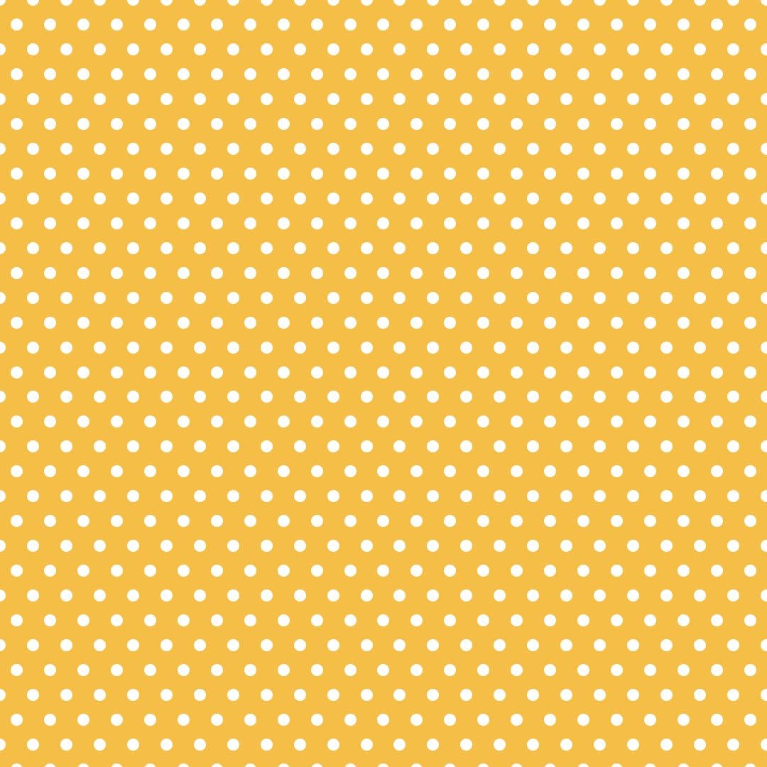 Rose and Hubble Polka Dot Fabric - 45 Inch Wide 100% Cotton Poplin for Dressmaking, Quilting, and Crafting - Soft, Cotton Fabric for Sewing, Apparel, Home Décor, Bag Making (Lemon, 0.5 Metre)
