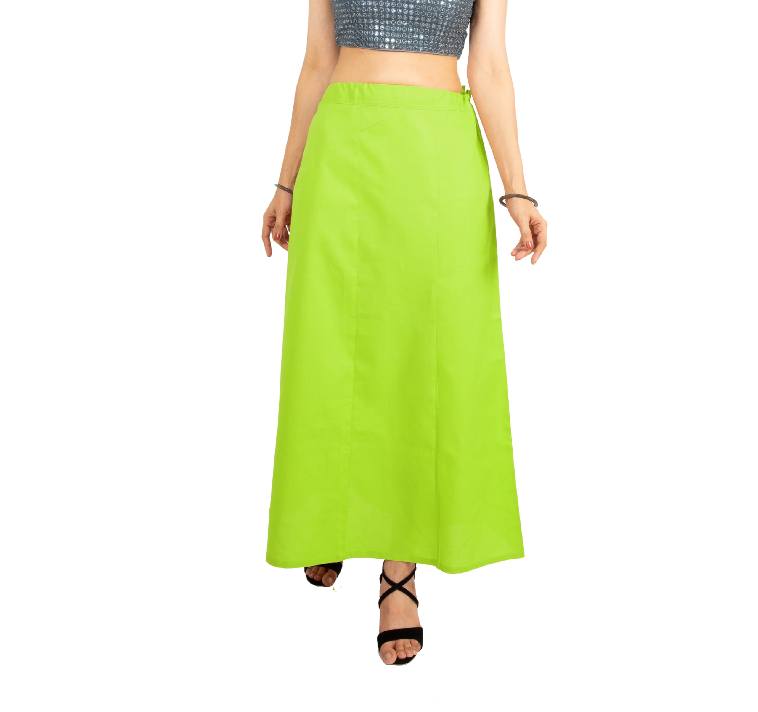 preeti creations Petticoat for Womens Pack of 1 (Parrot Green, 3XL)-picture-16