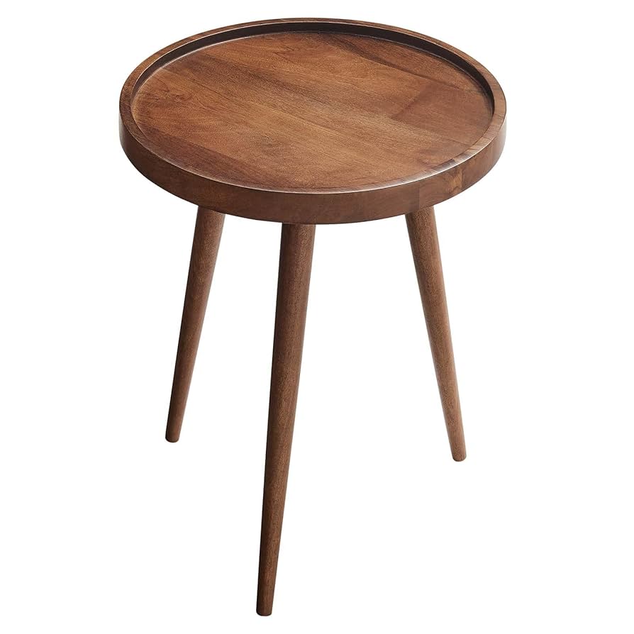 Amazon.com: Modway Chiro Solid Wood Side Table in Walnut