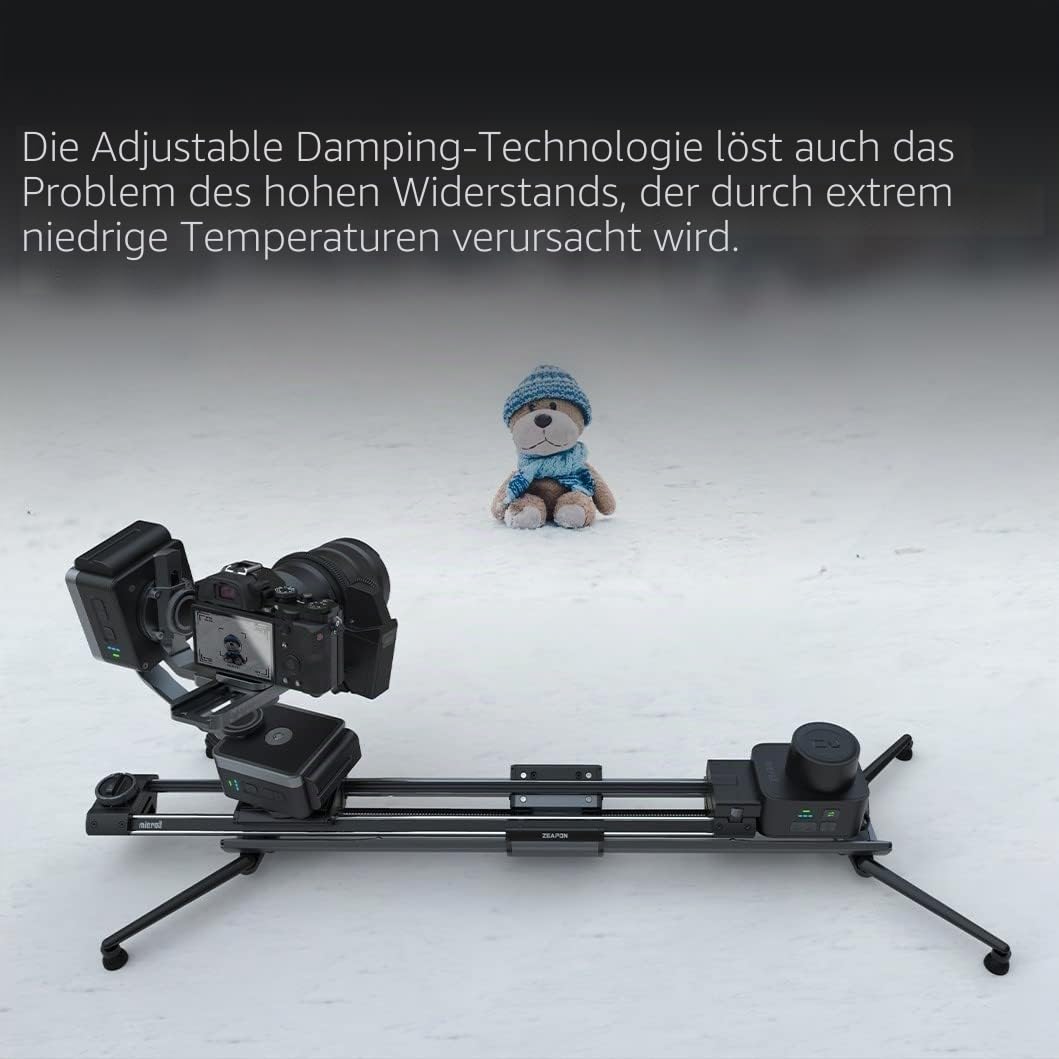 Zeapon Micro 3 E700 Doppelter motorisierter Kamera-Schieberegler, 42''/107cm Verfahrweg, DSLR-Schieberegler mit Tragetasche, Motor-Schnellschaltung, 10-26Lbs Nutzlast